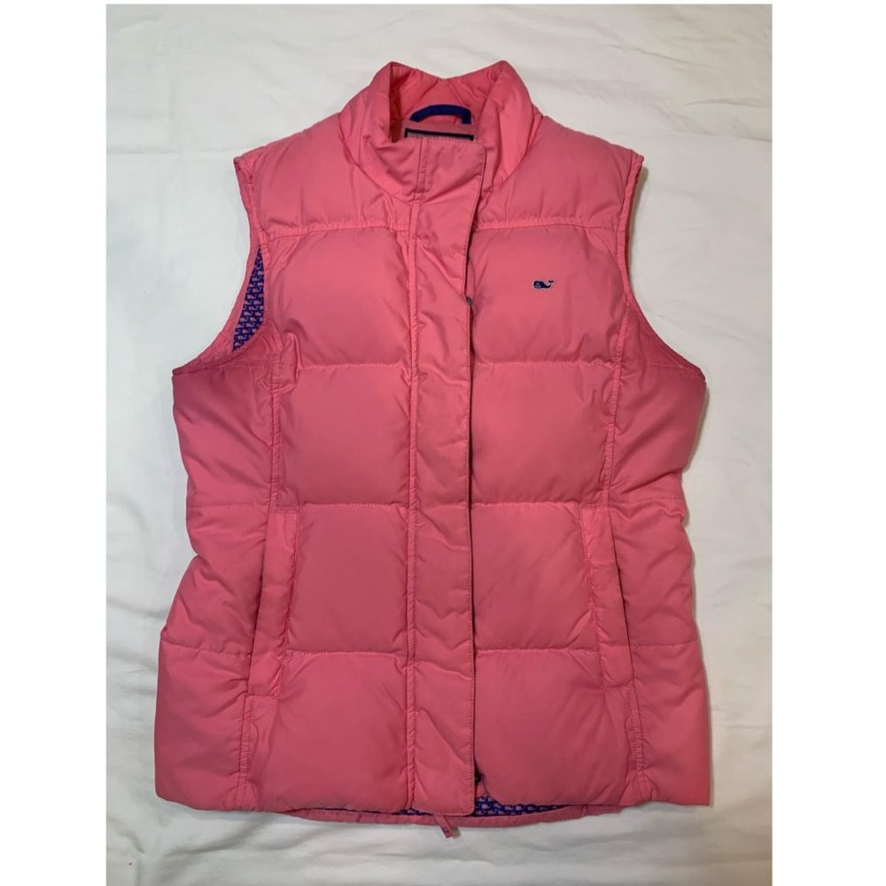 Vineyard Vines Pink Puffer Vest